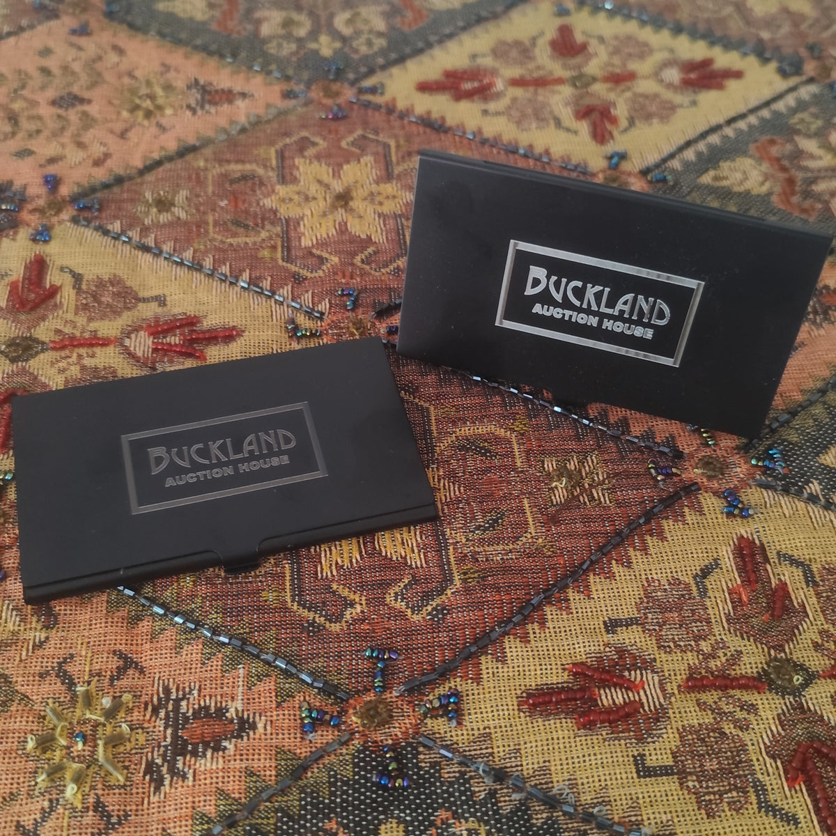 Bucklands Engraved business card holder