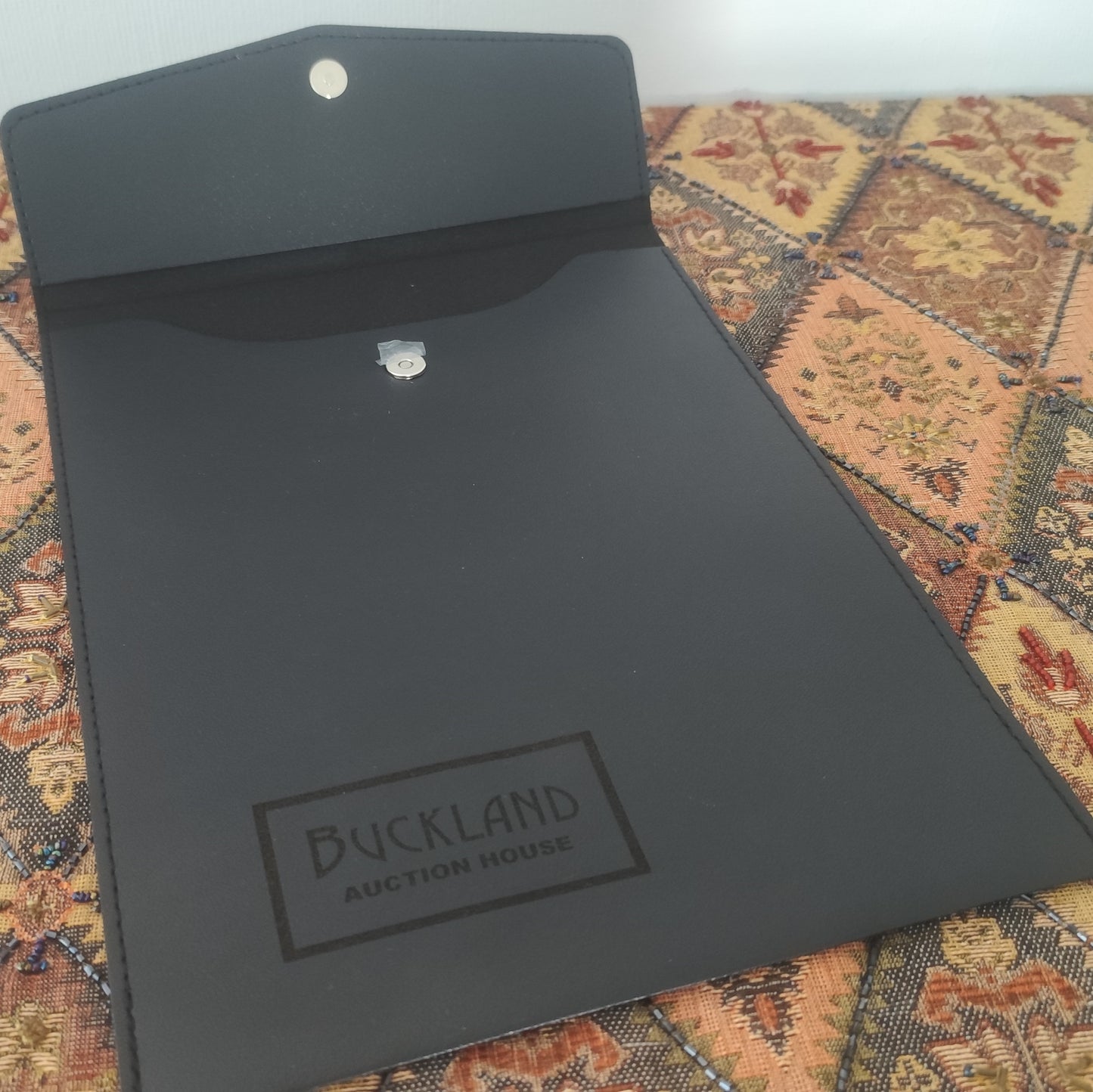 Bucklands leather effect document pouch