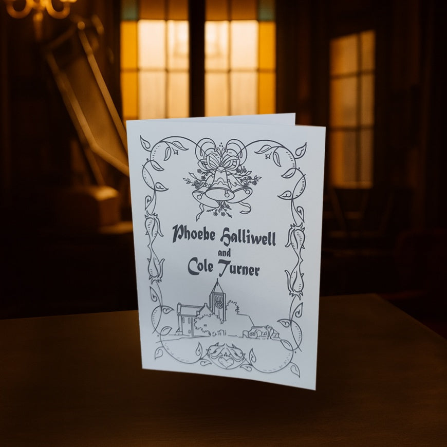 Phoebe and Cole's Wedding Card