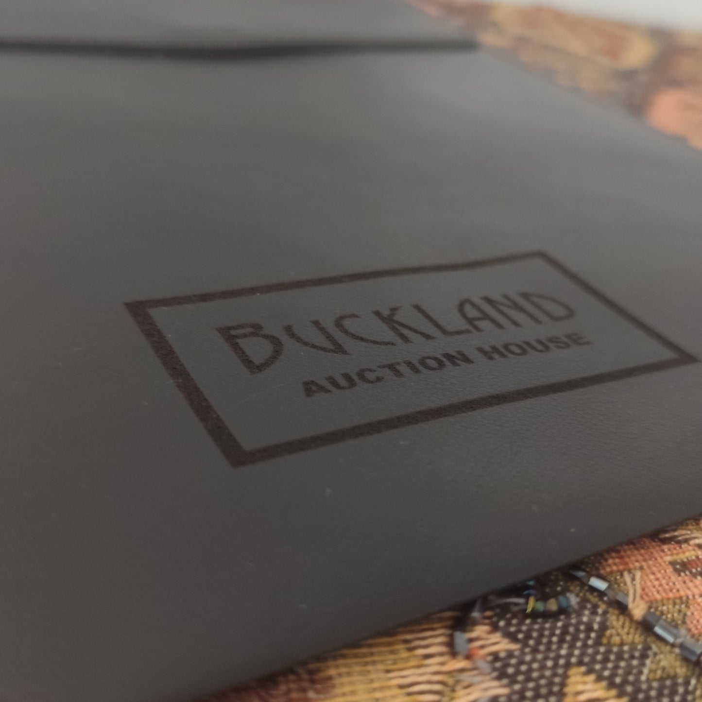 Bucklands leather effect document pouch