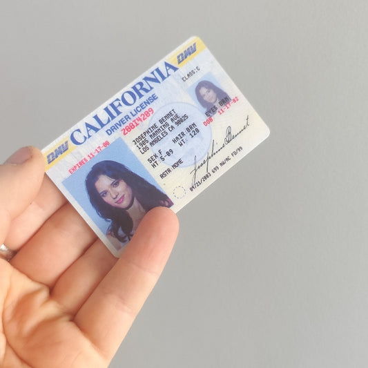 Paige's S8 alter ego driving licence