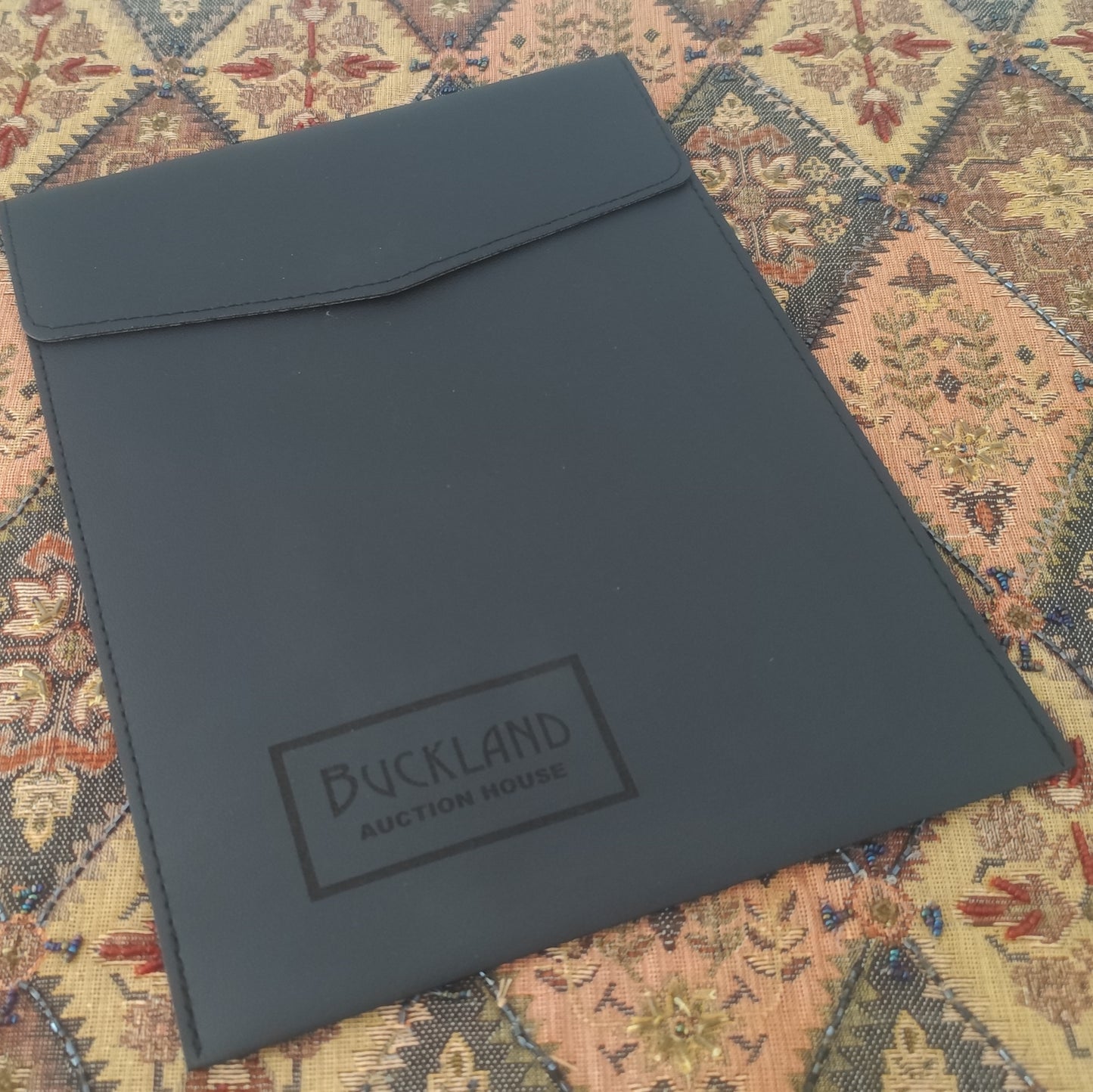 Bucklands leather effect document pouch