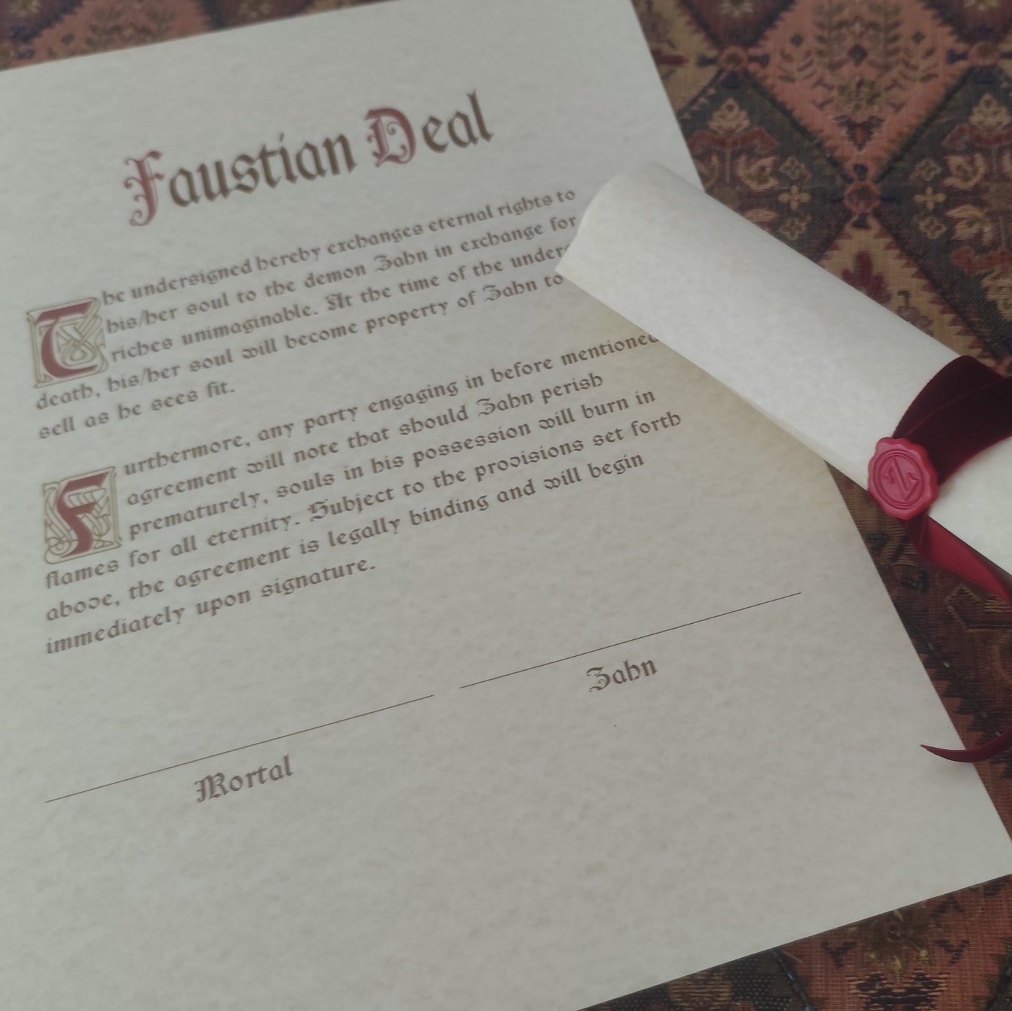 Faustian Deal