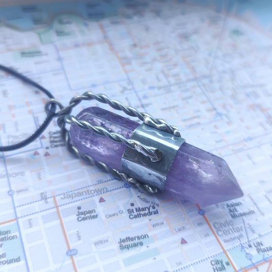 Amethyst Scrying Crystal (number 9)