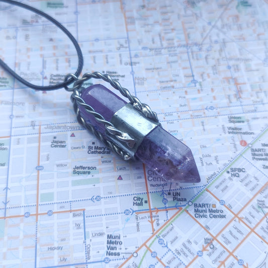Amethyst Scrying Crystal (number 7)